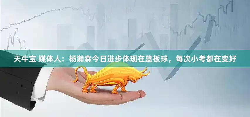 天牛宝 媒体人：杨瀚森今日进步体现在篮板球，每次小考都在变好